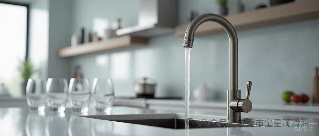 水龙头密封圈润滑卡顿漏水？宝星食品级密封脂一站式解决，可直接替换摩力克111