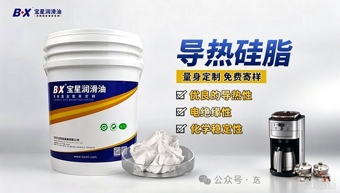 滴滤咖啡机保温铝盘导热难题怎么破？宝星BX-305/D (E)-WY导热硅脂轻松应对长期热循环考验