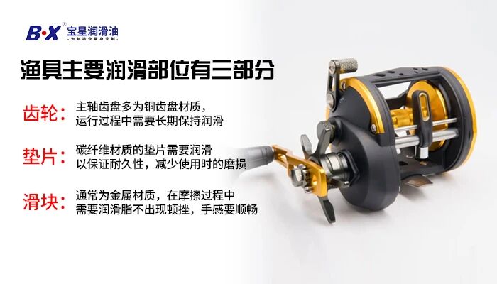 渔具纺车轮泄力不稳、遛鱼断线？BX-804-WY阻尼脂解决刹车片阻尼痛点
